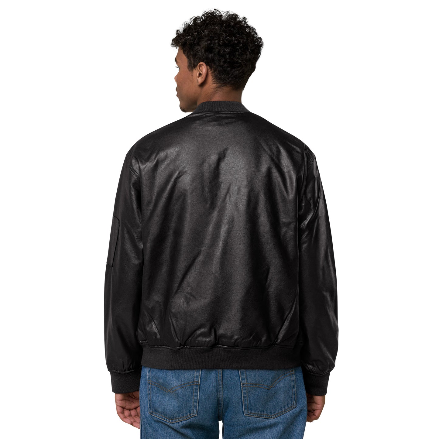 O&G Leather Bomber Jacket