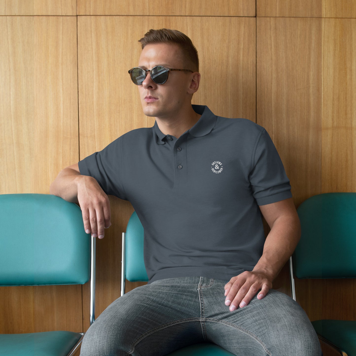 O&G Men's Premium Polo