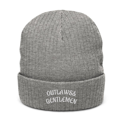 O&G Ribbed knit beanie